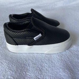 Sold!! Vans Black Perforated Leather